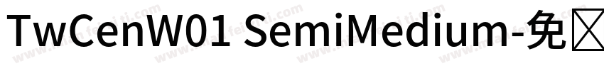 TwCenW01 SemiMedium字体转换